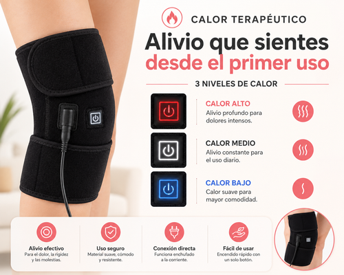 No dejes que el dolor de rodilla detenga tu día: disfruta de un alivio cálido