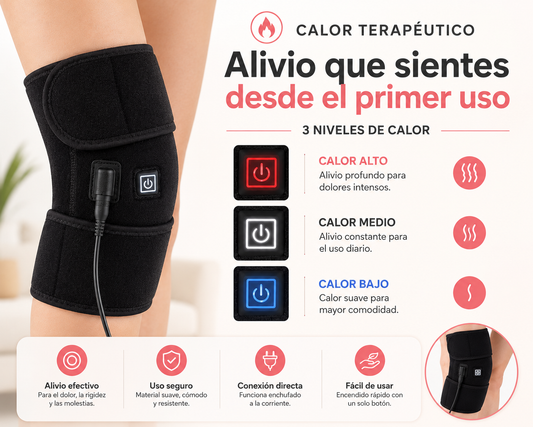 No dejes que el dolor de rodilla detenga tu día: disfruta de un alivio cálido